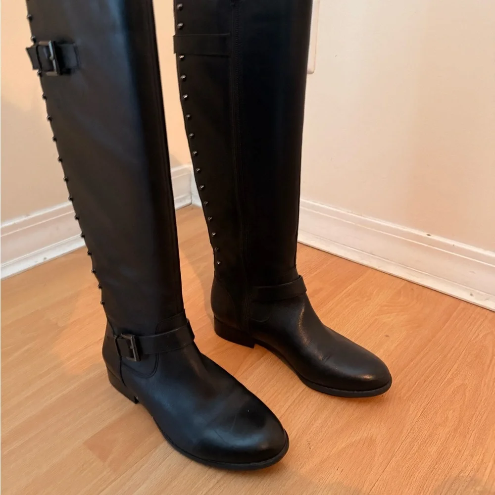 Alex Marie Black Knee-High Women's Boots